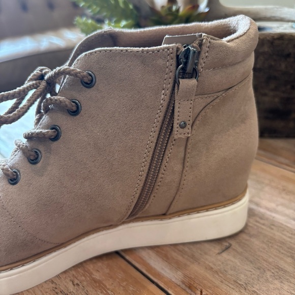 Dr Scholls Women's 8M Irene High Top Wedge Zip Lace Up Sneaker Boot - Picture 5 of 11